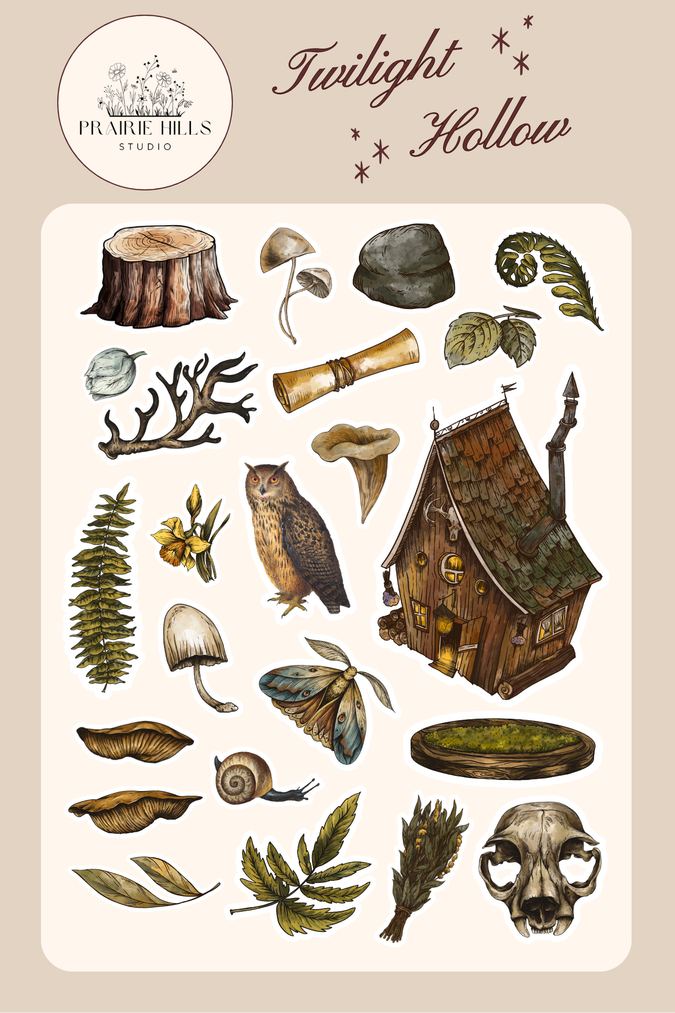Twilight Hollow Sticker Sheet