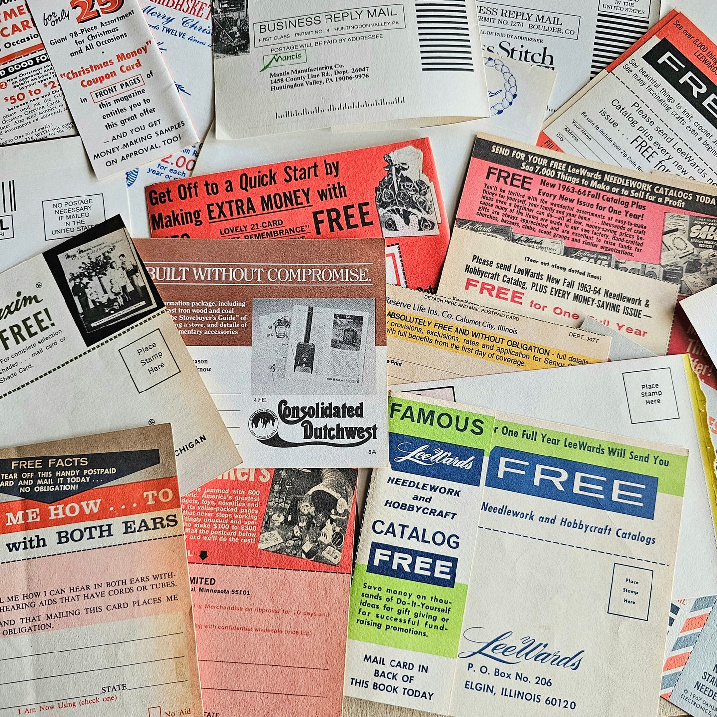 Set of 25 - Vintage Magazine Catalog Subscription Cards