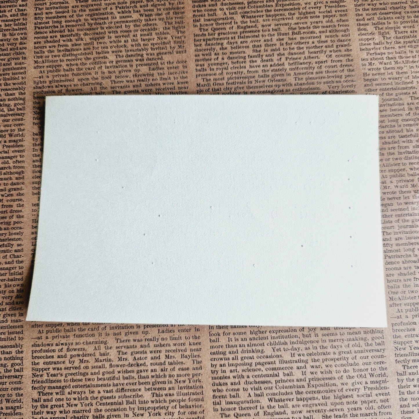 Set of 10 - Vintage Typed Index Cards
