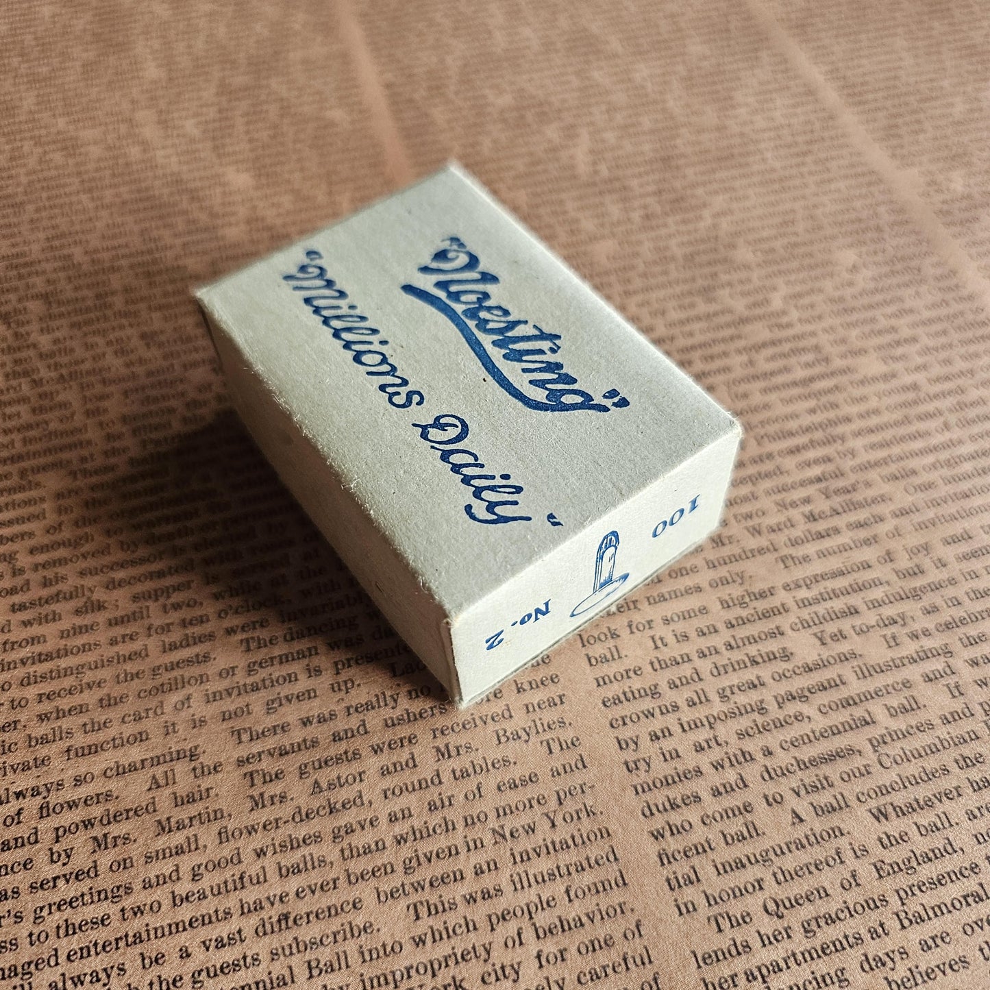 Vintage Box of Noesting Brass Paper Fasteners No. 2