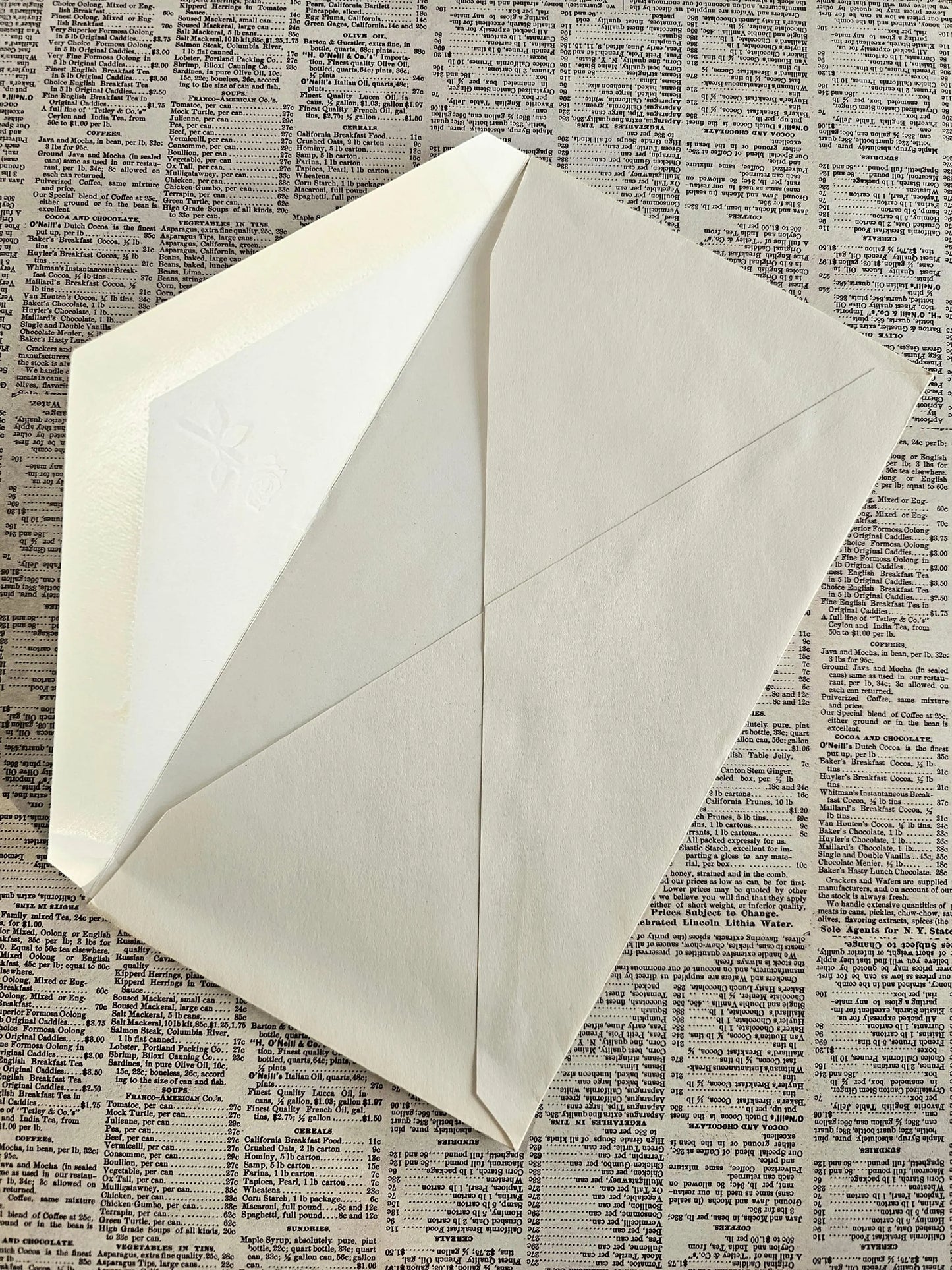 "A Cheerful Wish" Vintage Greeting Card and Envelope