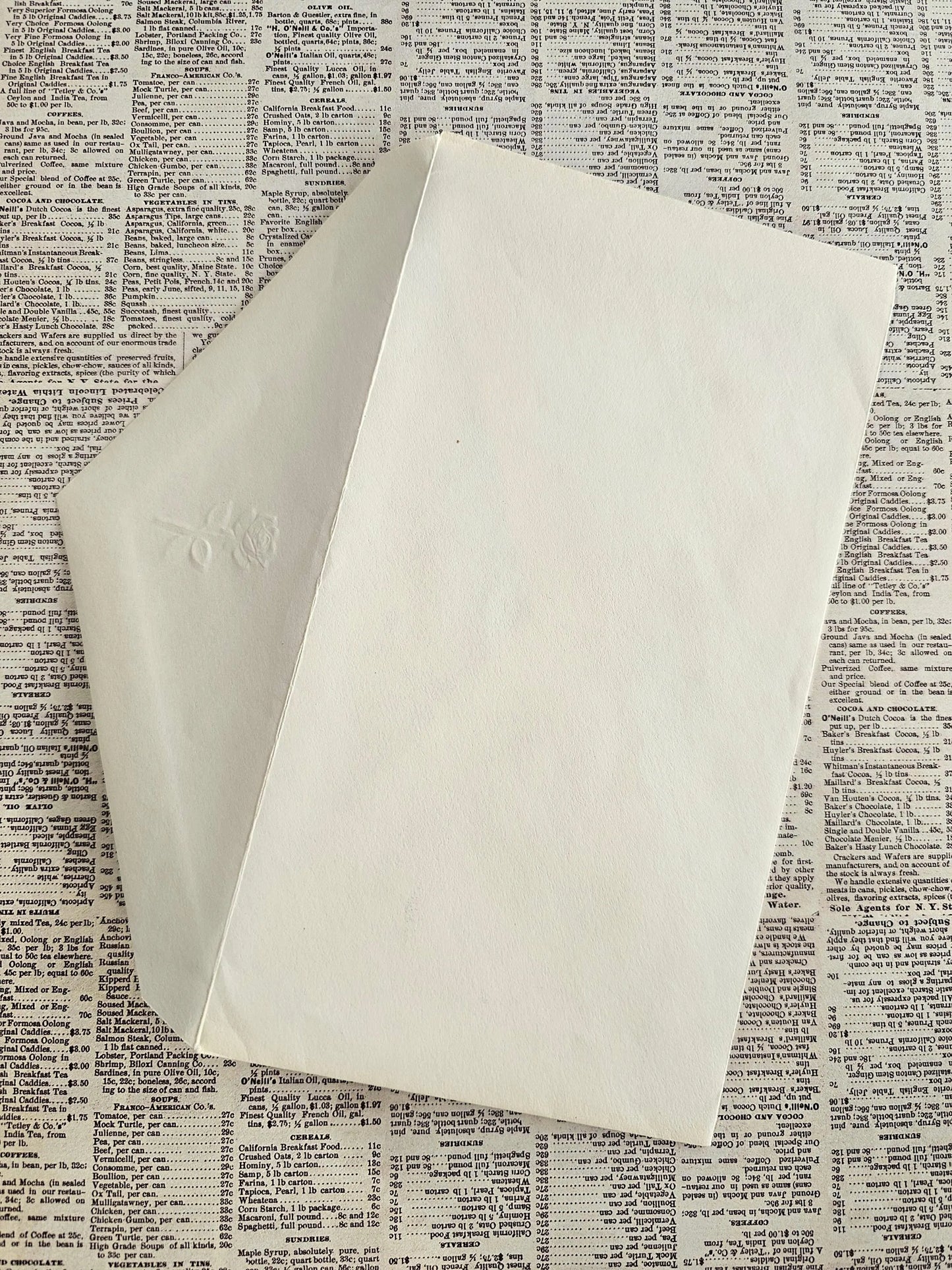 "A Cheerful Wish" Vintage Greeting Card and Envelope