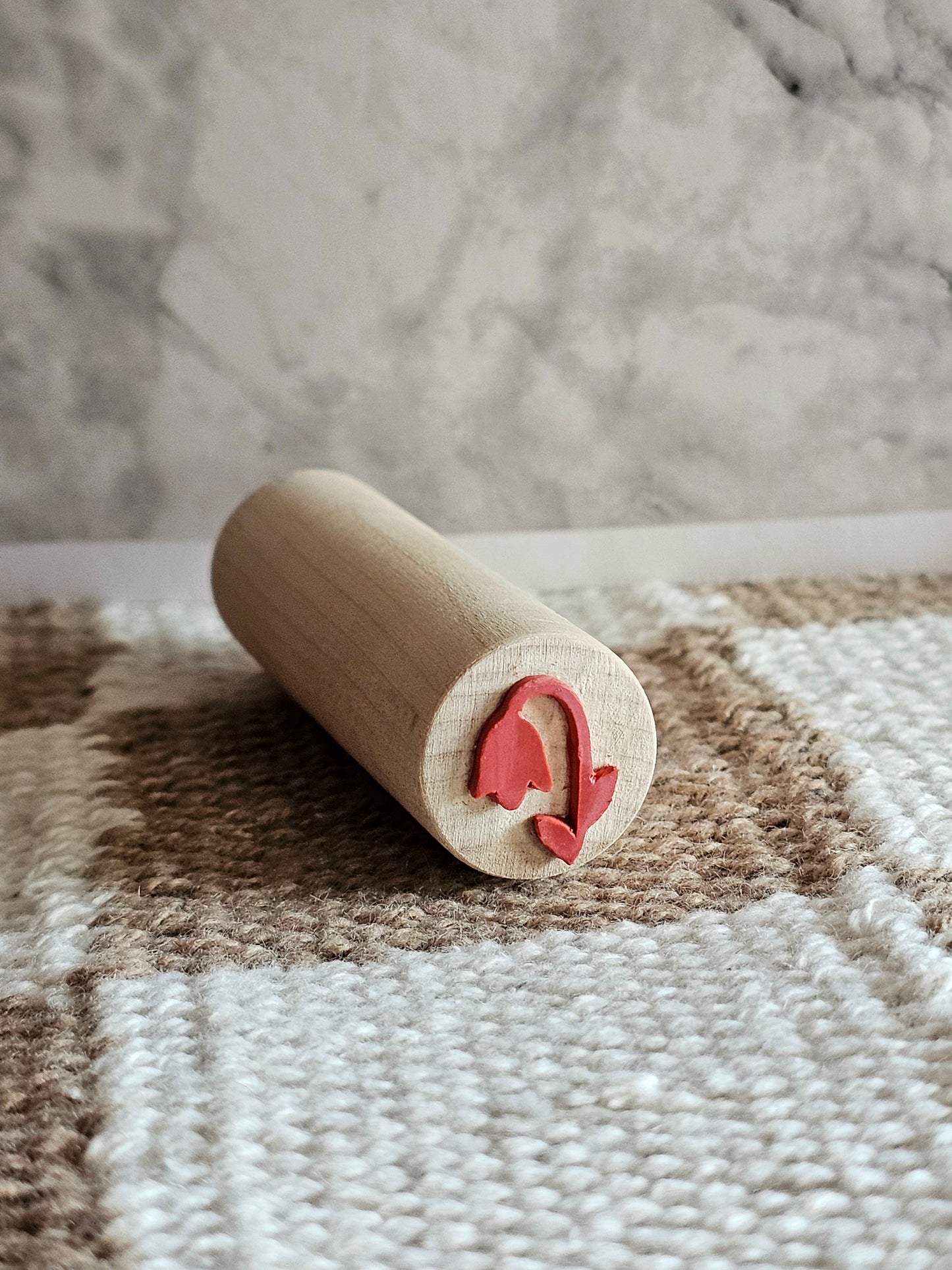 Handmade Tiny Flower Rubber Stamp | Style #5
