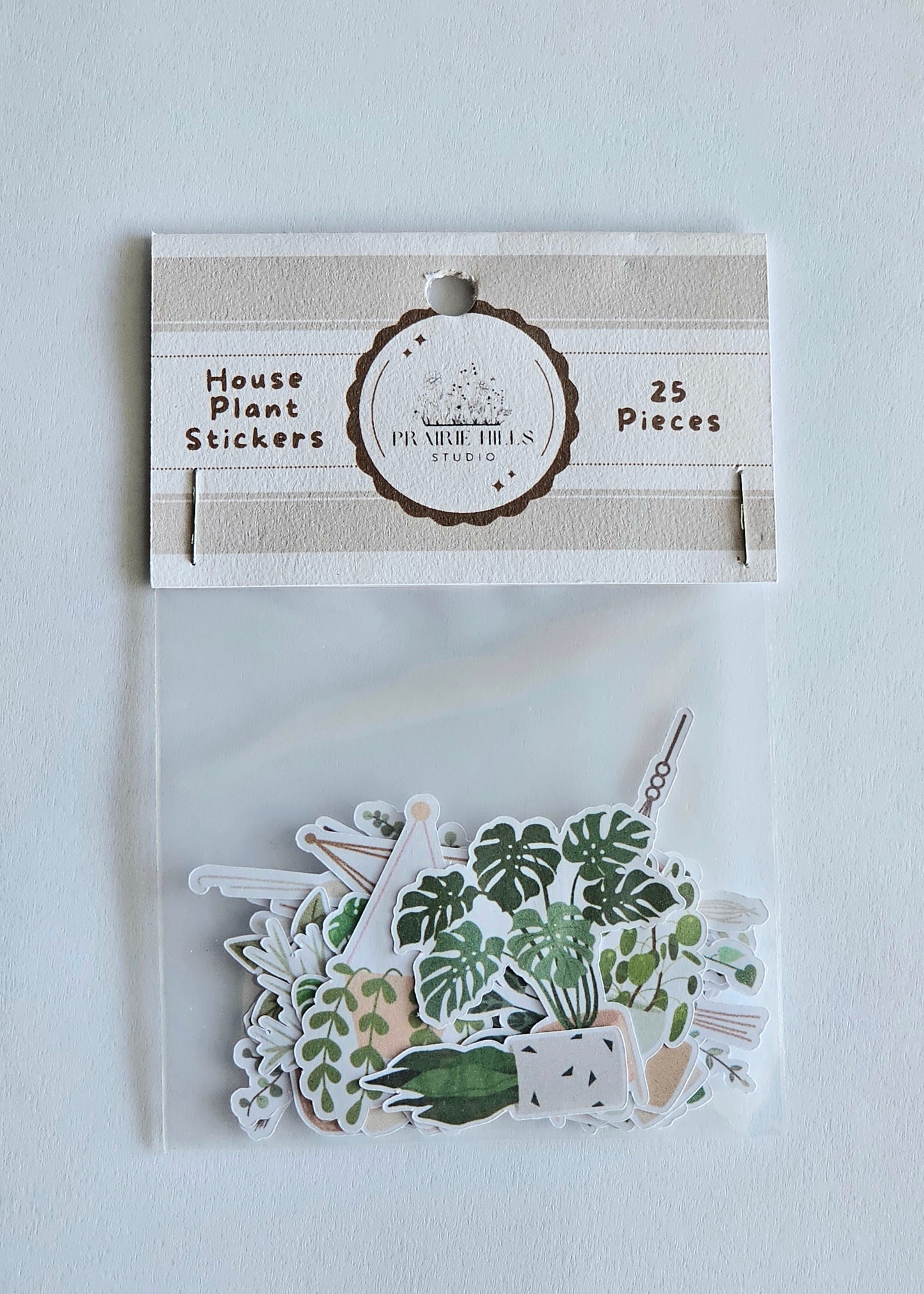 Mini House Plant Sticker Pack | 25 Pcs