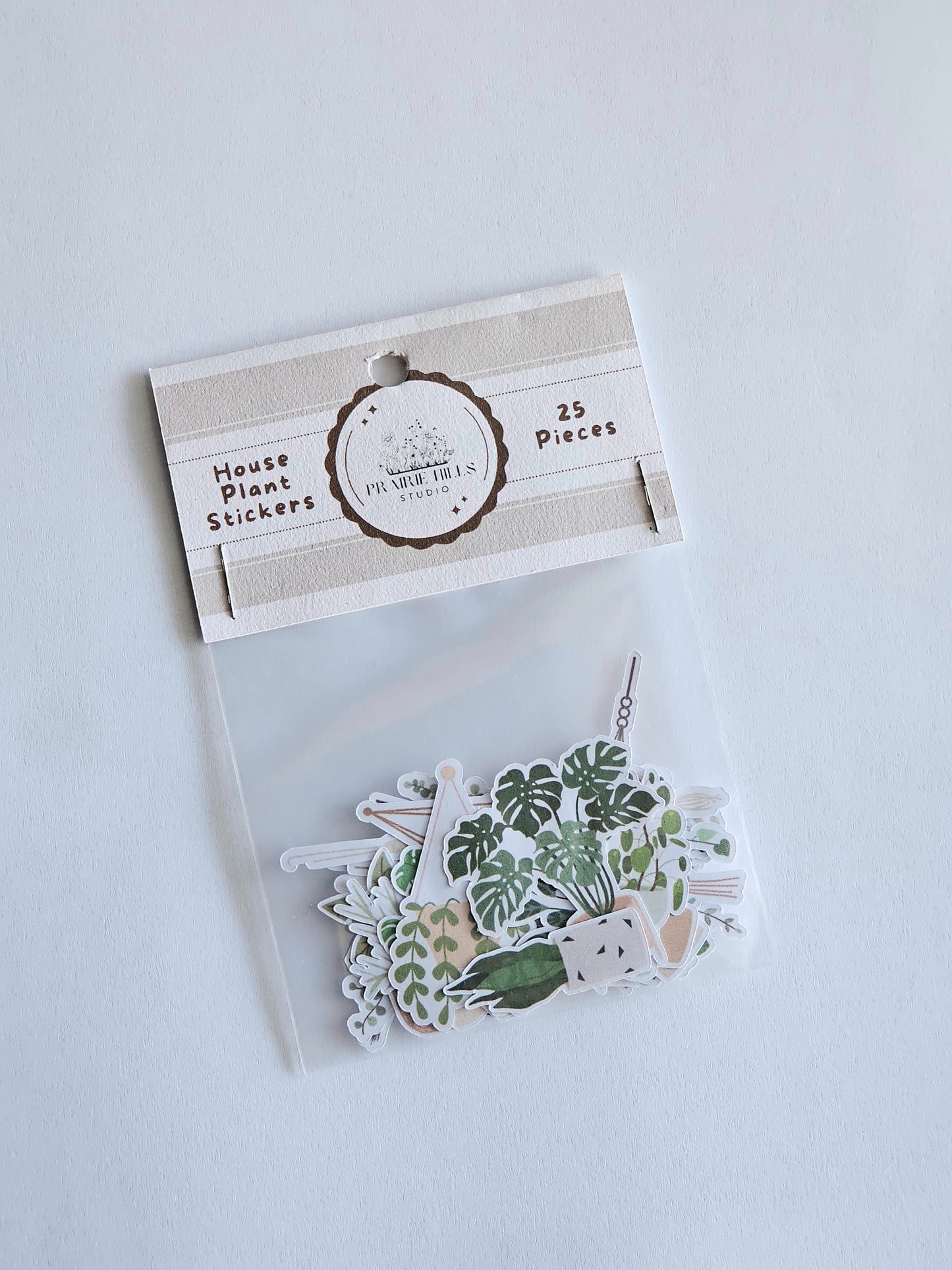 Mini House Plant Sticker Pack | 25 Pcs