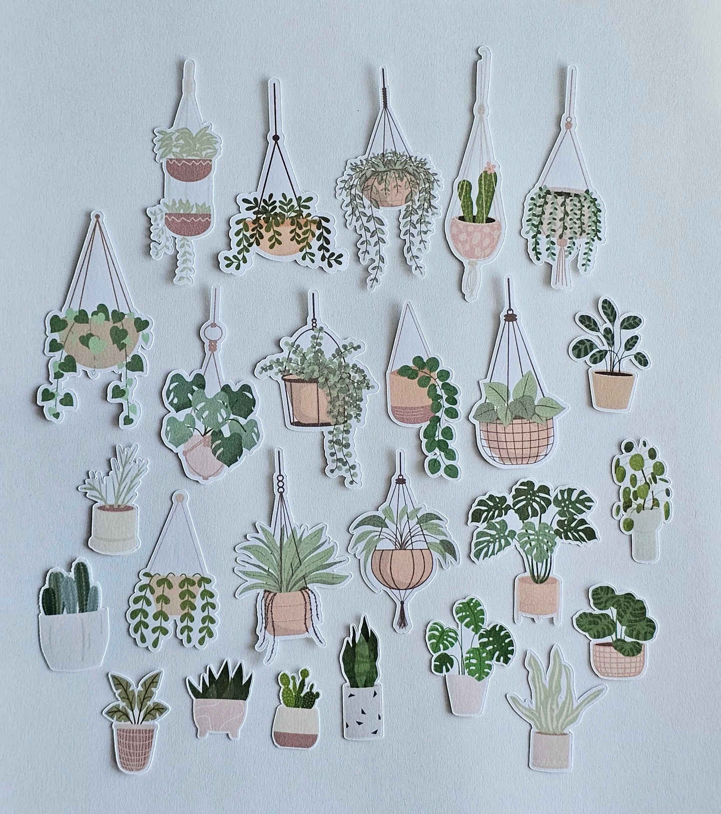 Mini House Plant Sticker Pack | 25 Pcs