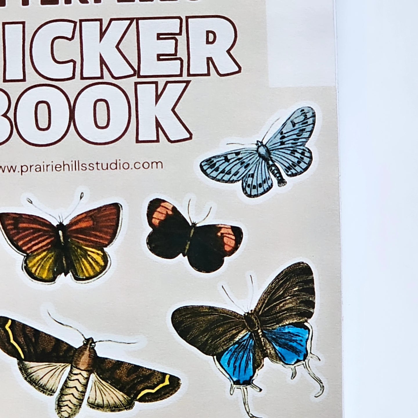 Moths & Butterflies Mini Sticker Book | 30 Pcs Stickers