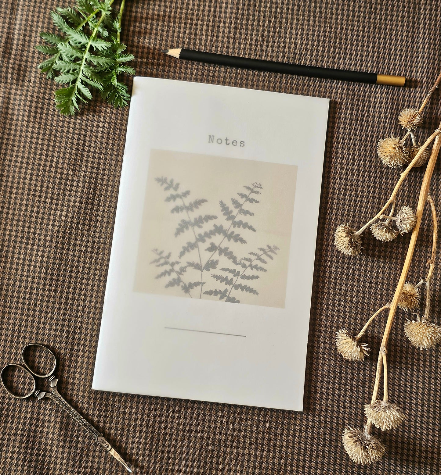 Handmade Botanical Pocket Notebook | Fern Design #2
