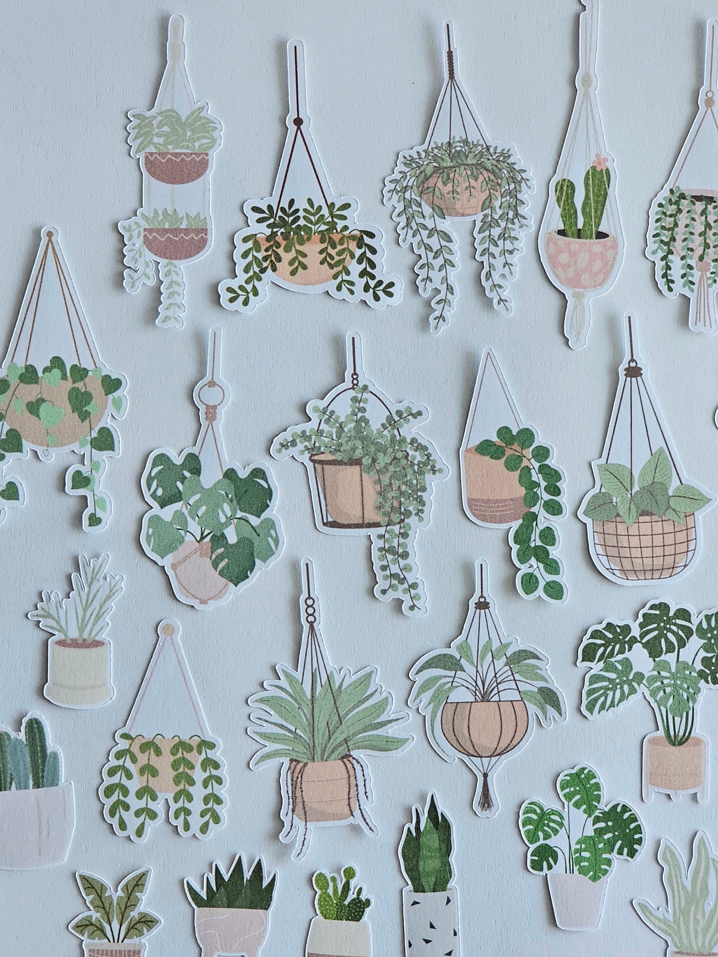 Mini House Plant Sticker Pack | 25 Pcs