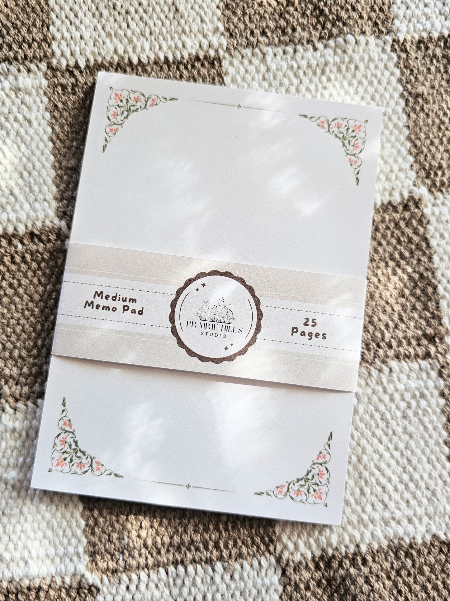 Vintage-Style Medium Floral Notepad