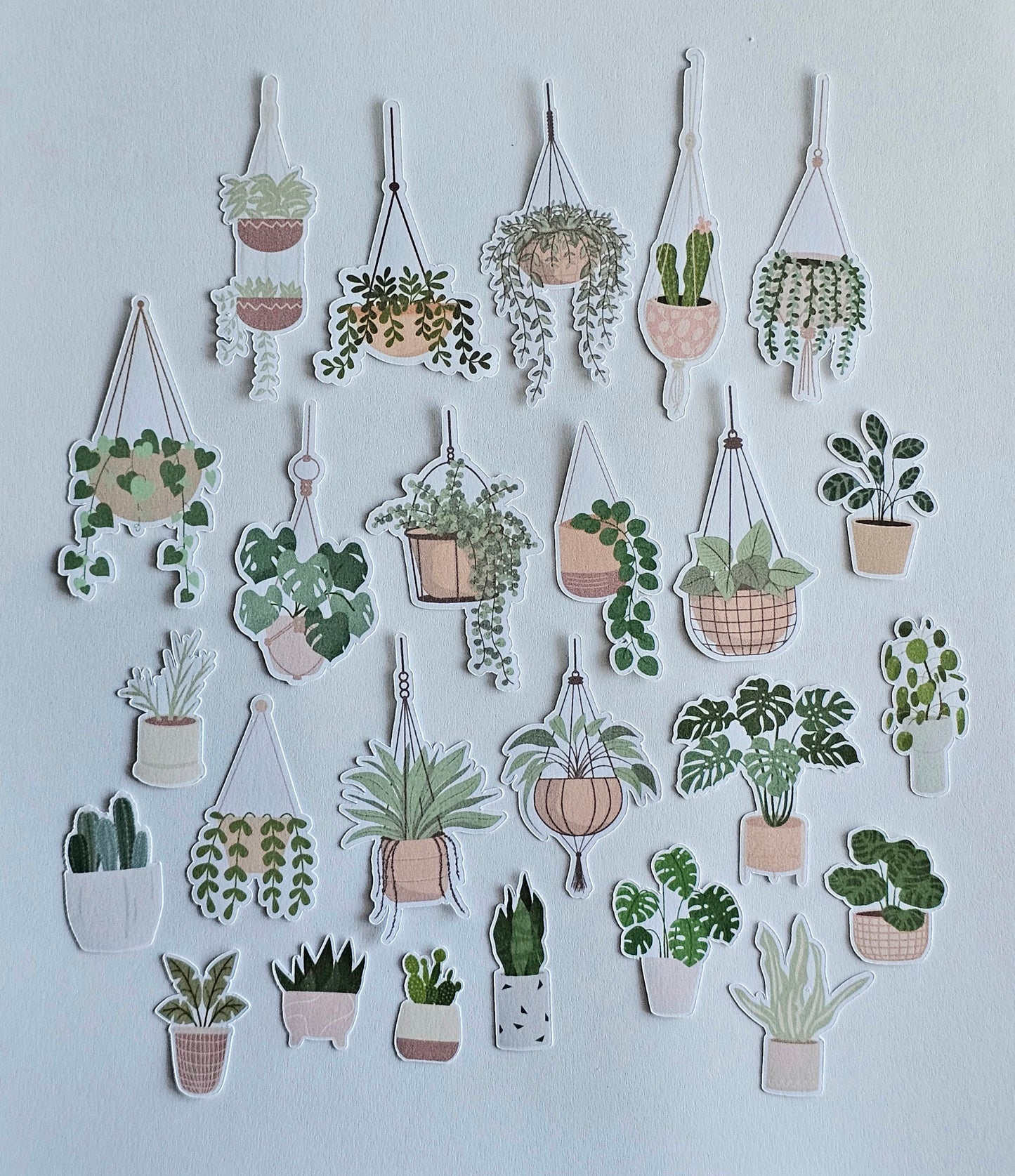 Mini House Plant Sticker Pack | 25 Pcs