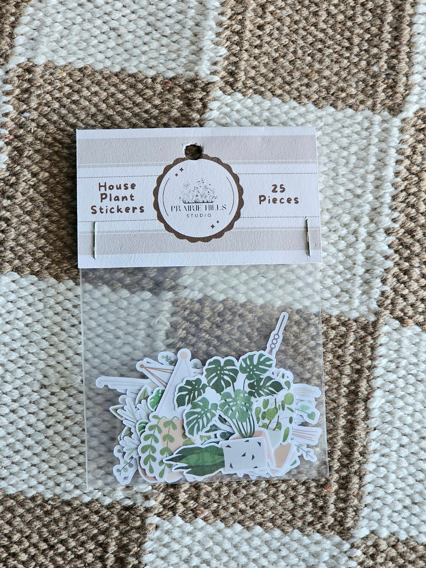 Mini House Plant Sticker Pack | 25 Pcs