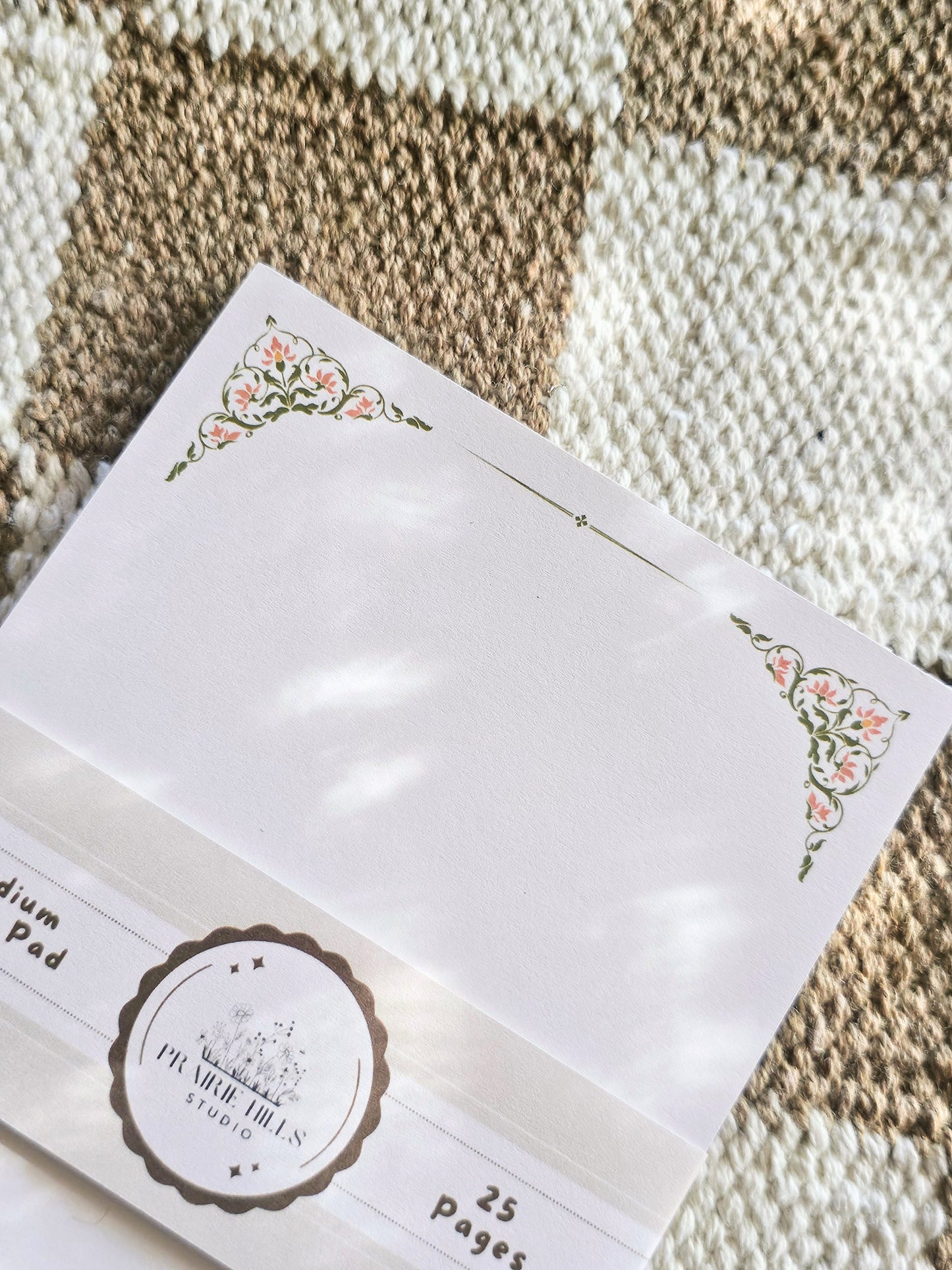 Vintage-Style Medium Floral Notepad