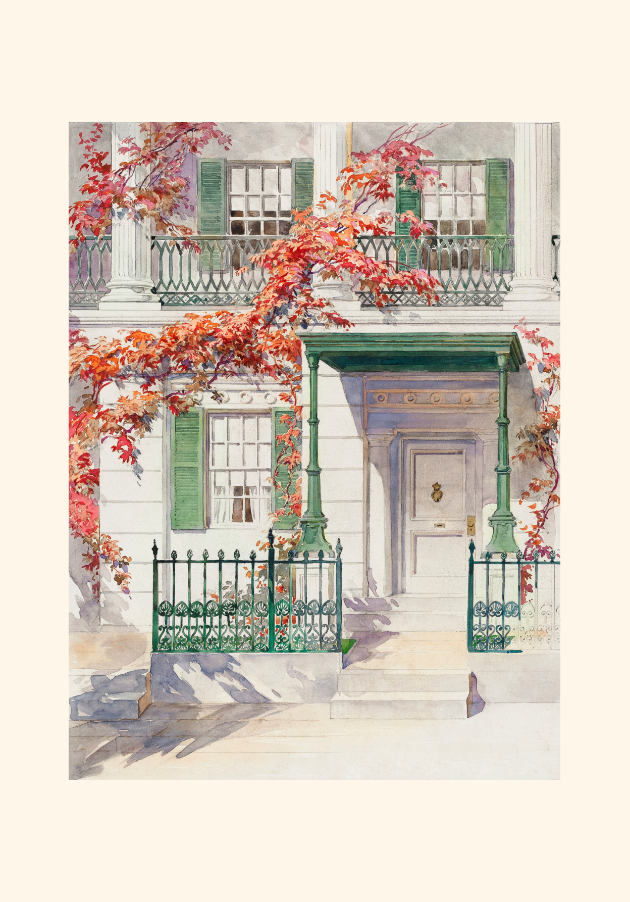 “Ornamental Iron” by Gilbert Sackerman Greeting Card Set