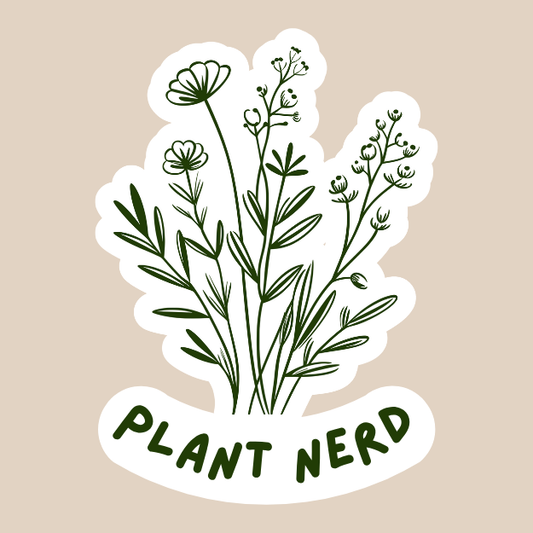 Plant Nerd Vinyl Sticker | Style #1