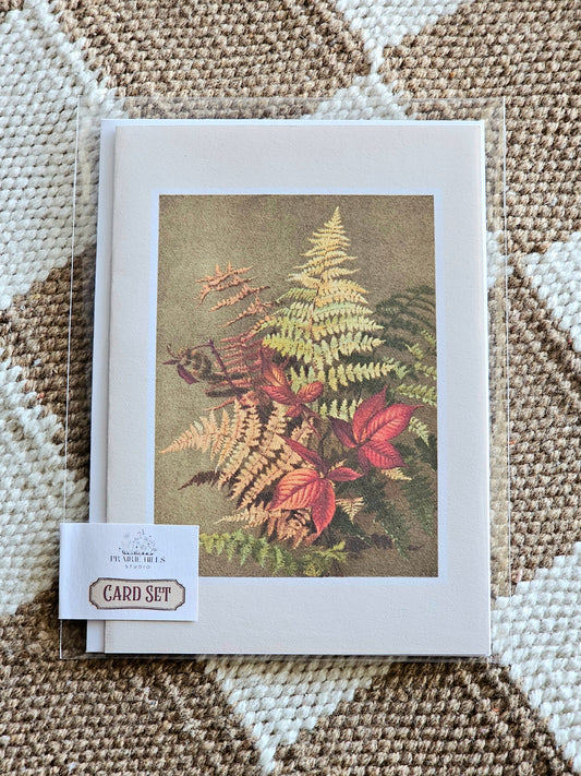 “Autumn Ferns” by Ellen T. Fisher Greeting Card Set