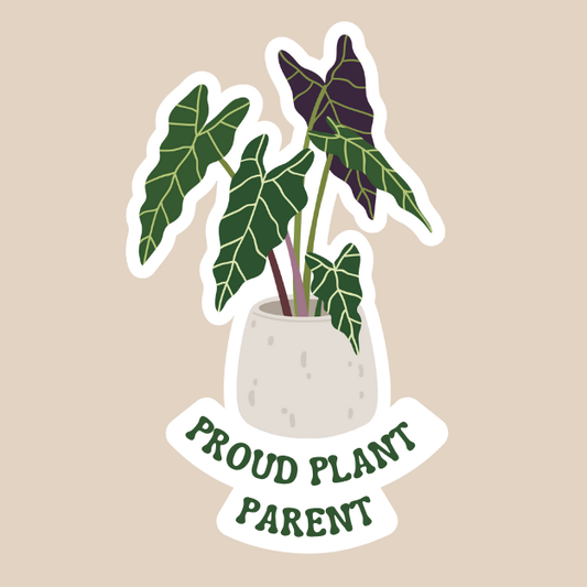 "Proud Plant Parent" Vinyl Sticker