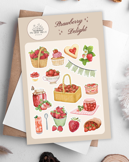 Strawberry Delight Sticker Sheet