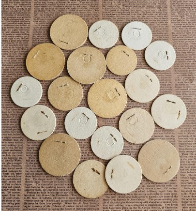 Set of 20 - Vintage Milk Bottle Cap Pull Tabs