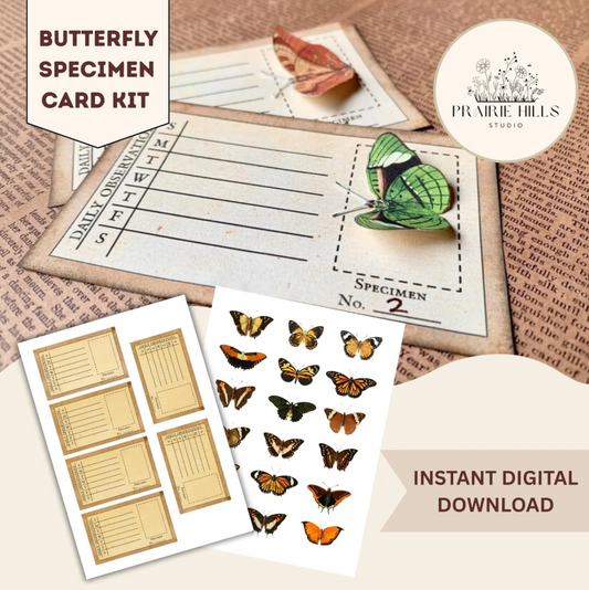 Butterfly Specimen Card Kit (Digital Download)