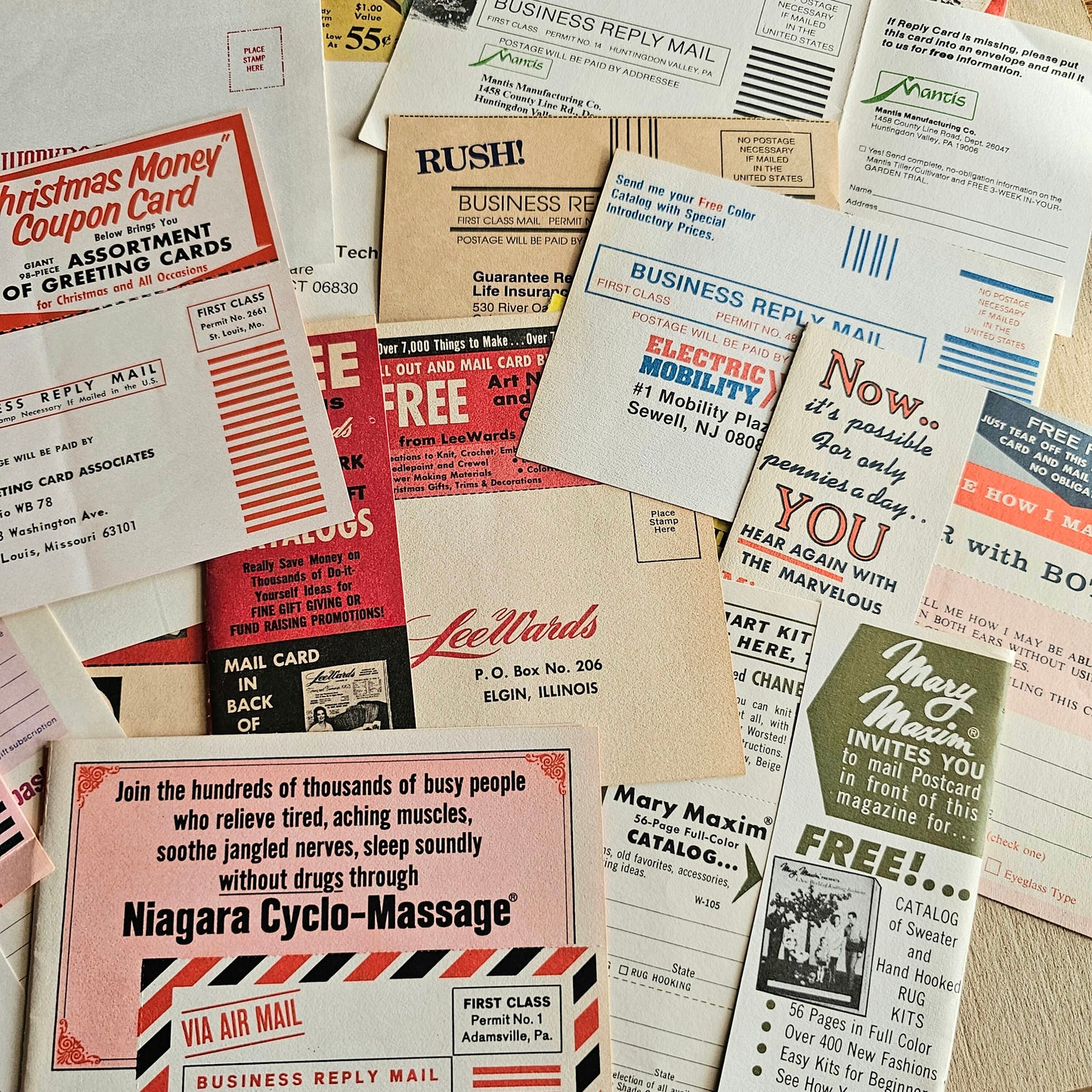 Set of 25 - Vintage Magazine Catalog Subscription Cards