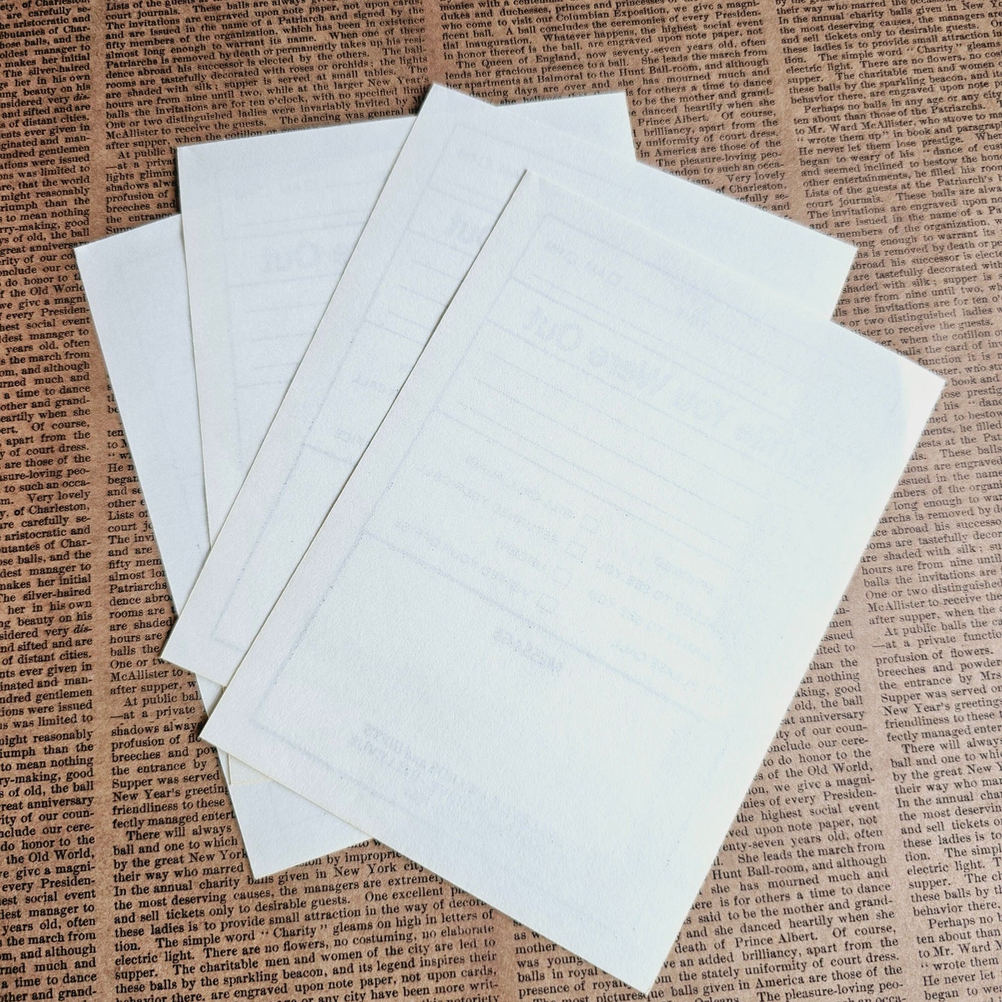 Set of 8 - "While You Were Out" Vintage Office Memo Pages