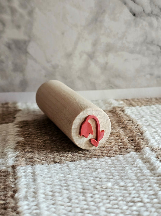 Handmade Tiny Flower Rubber Stamp | Style #5
