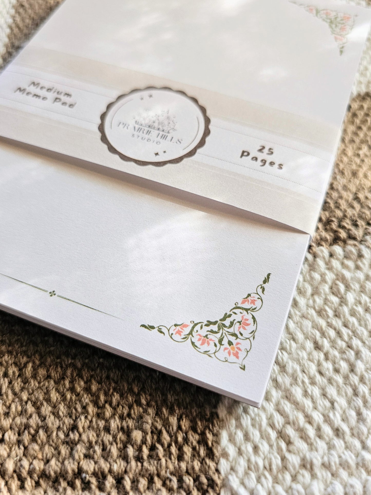 Vintage-Style Medium Floral Notepad
