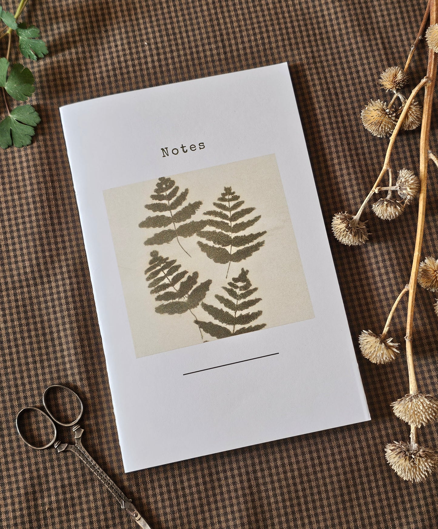 Handmade Botanical Pocket Notebook | Fern Design #4