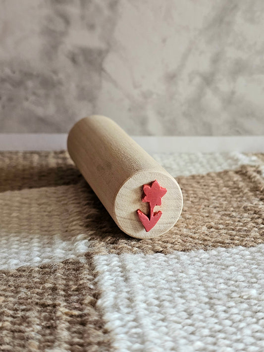 Handmade Tiny Flower Rubber Stamp | Style #4
