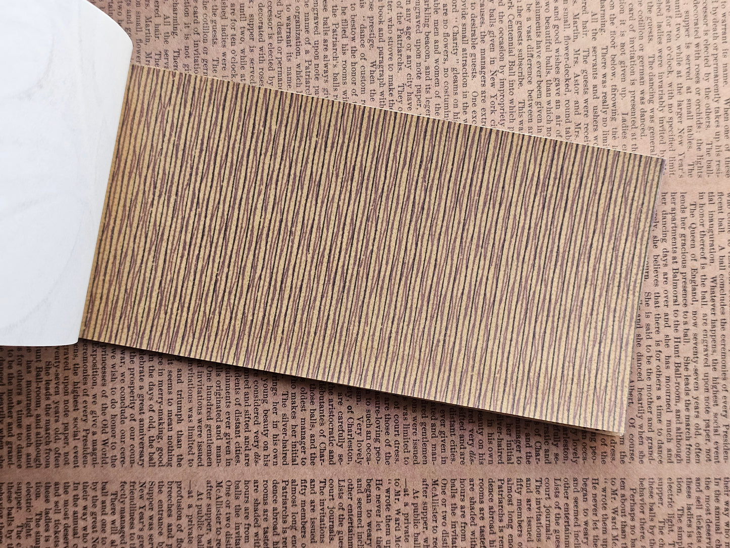 Vintage Wallpaper Scrapbook Papers Faux Stickers | 22 Sheets