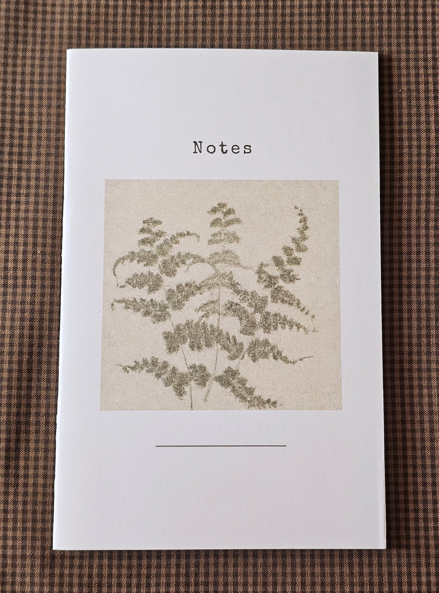 Handmade Botanical Pocket Notebook | Fern Design #1