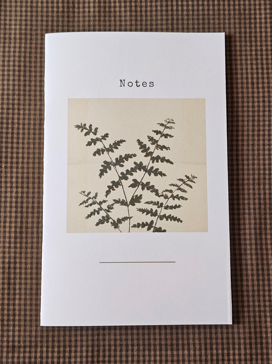 Handmade Botanical Pocket Notebook | Fern Design #2
