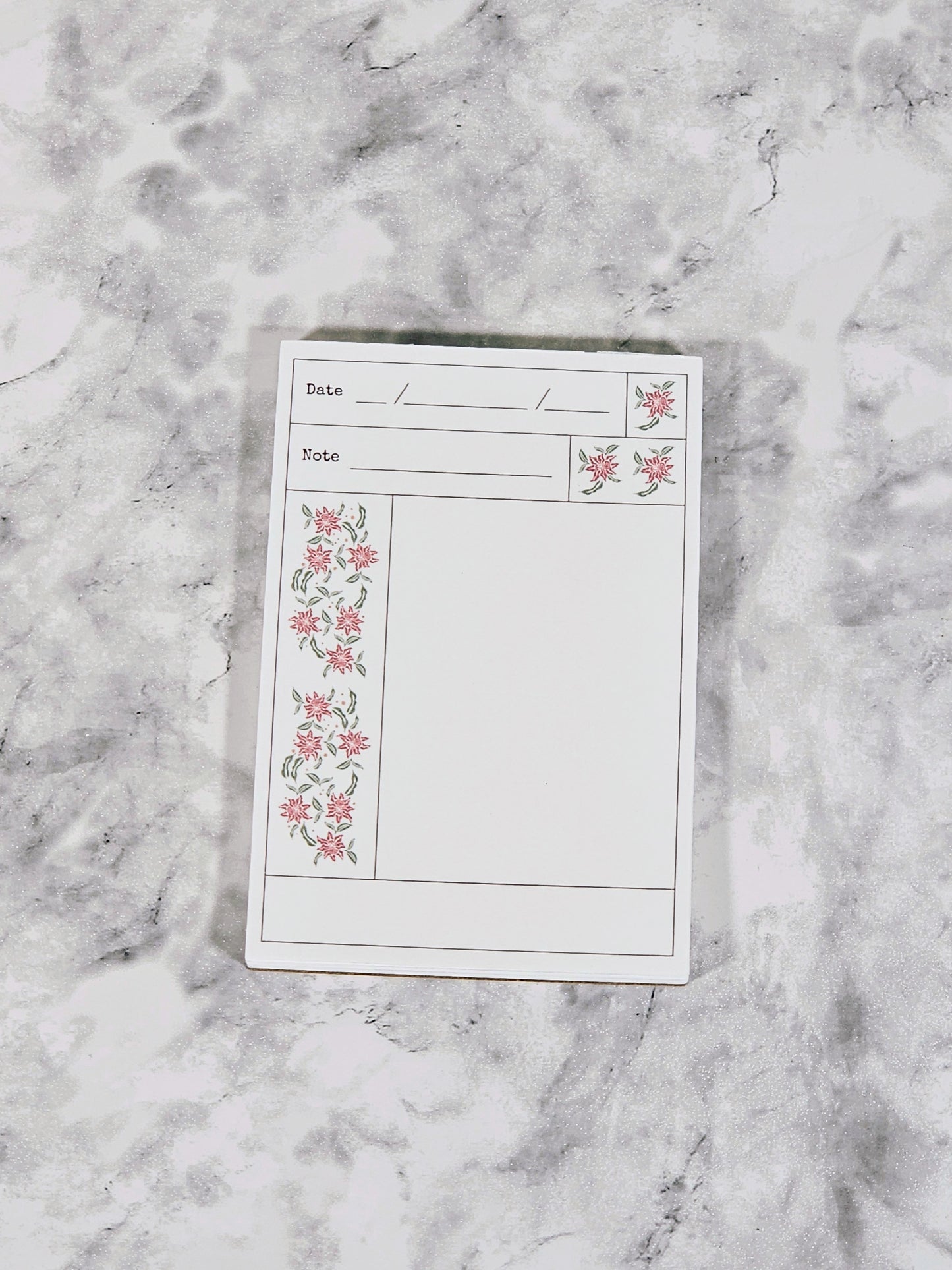 Vintage-Style Floral Small Memo Pad