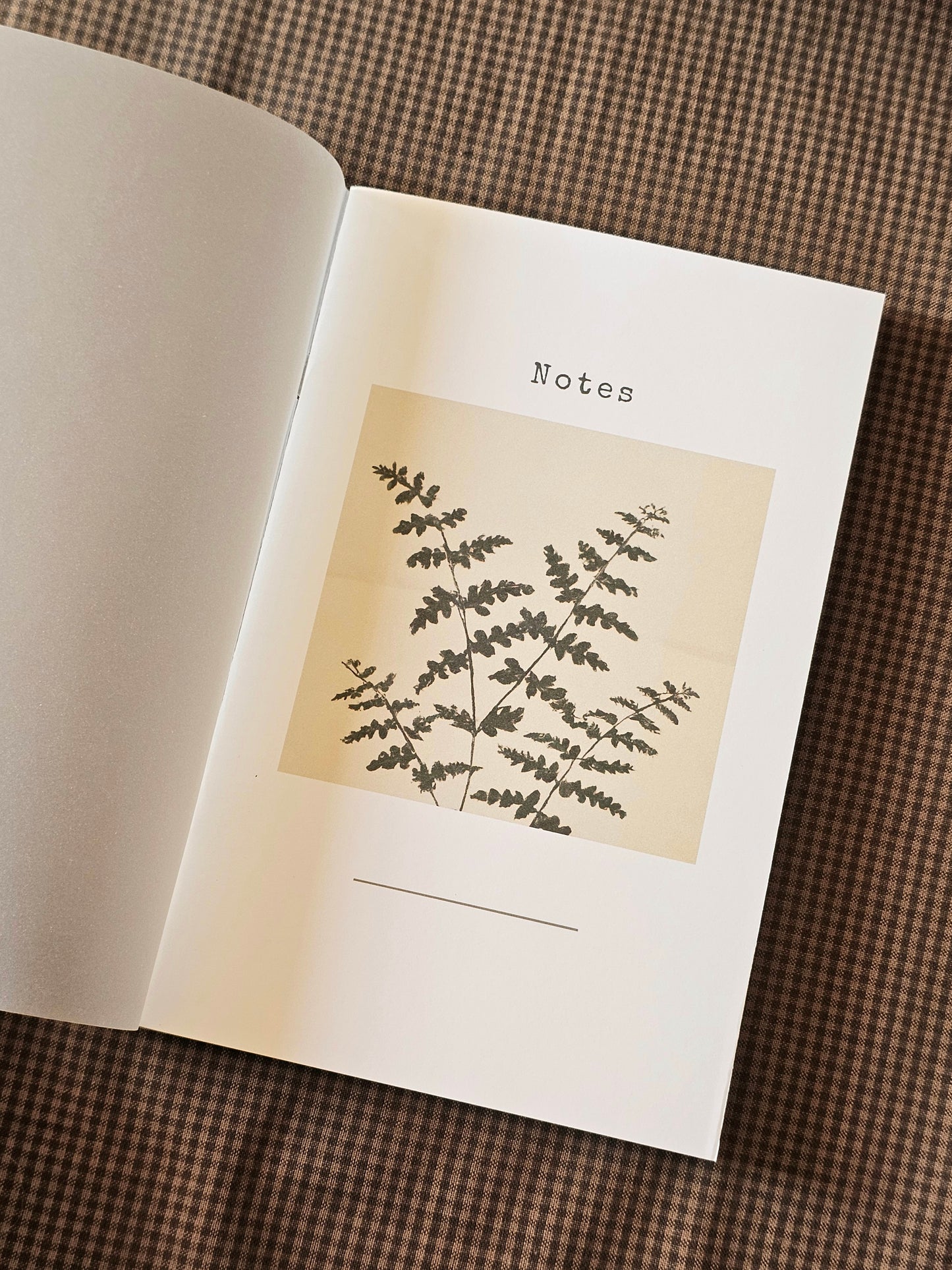 Handmade Botanical Pocket Notebook | Fern Design #2