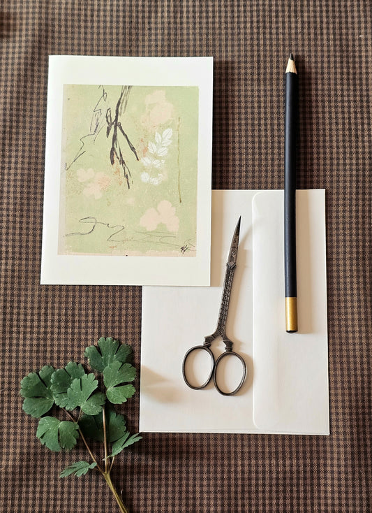 Botanical Art Print Greeting Card | "The Roots of Spring"
