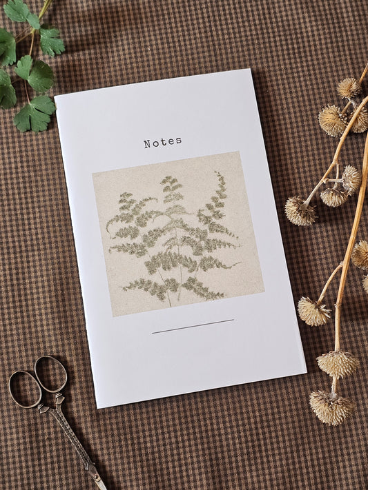 Handmade Botanical Pocket Notebook | Fern Design #1