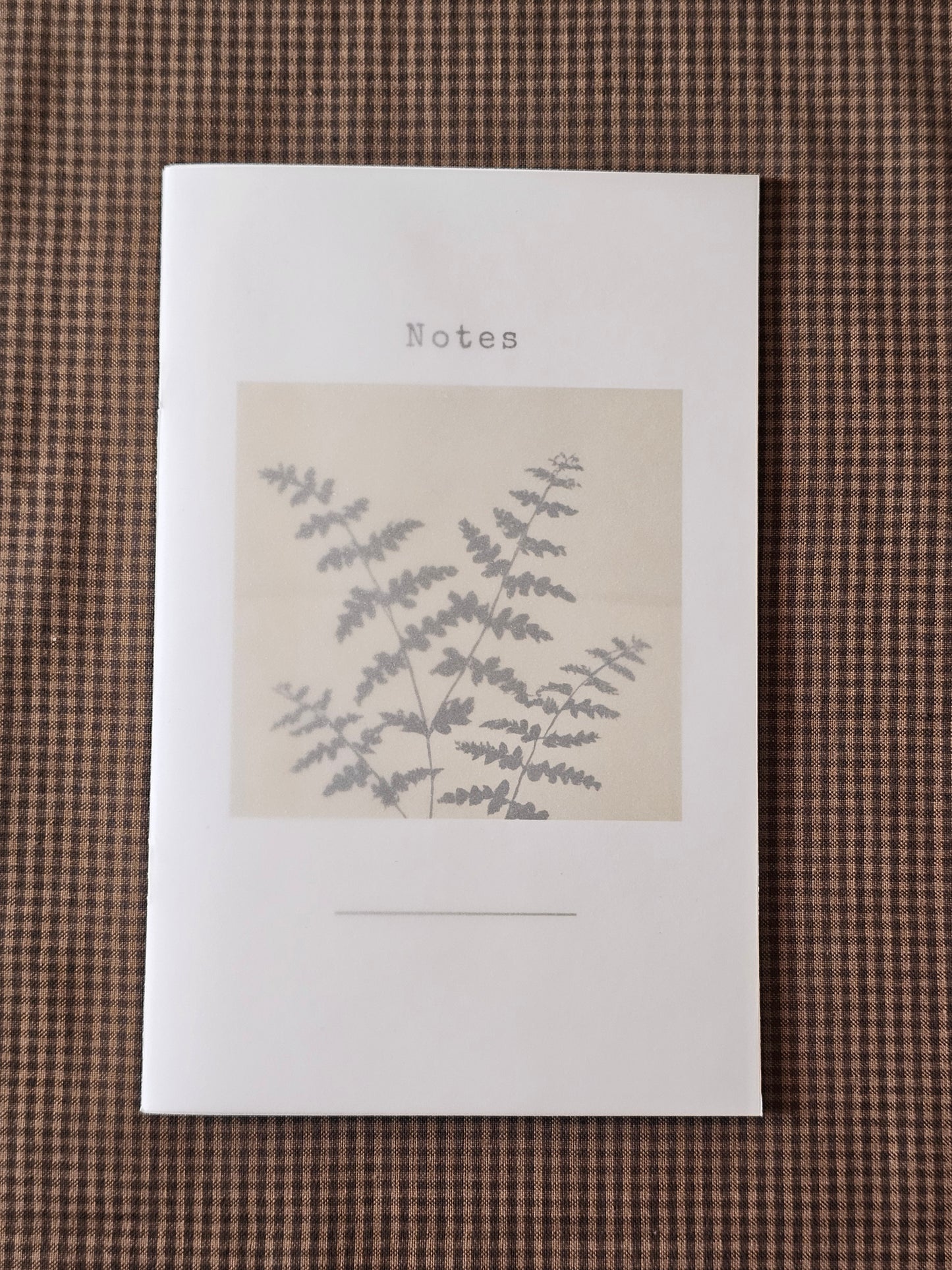 Handmade Botanical Pocket Notebook | Fern Design #2