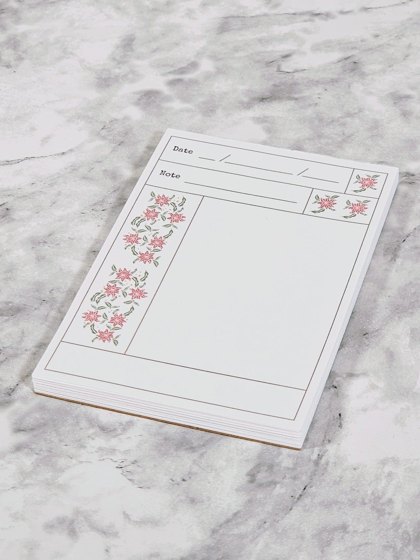 Vintage-Style Floral Small Memo Pad