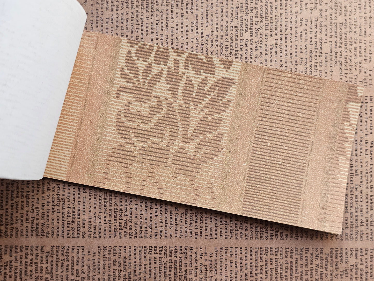 Vintage Wallpaper Scrapbook Papers Faux Stickers | 22 Sheets