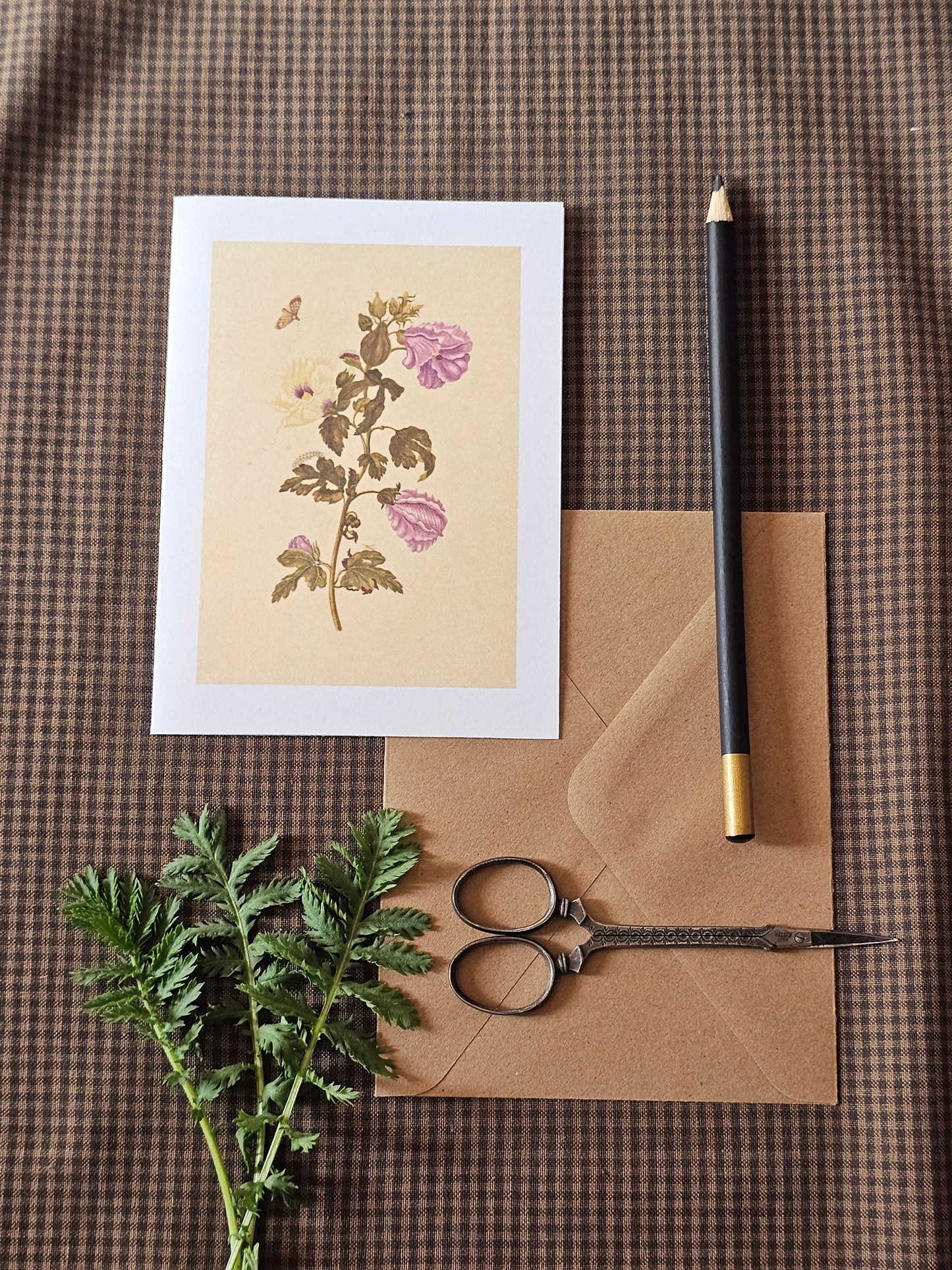 Floral Illustration Greeting Card | Illustrated Card and Envelope Set