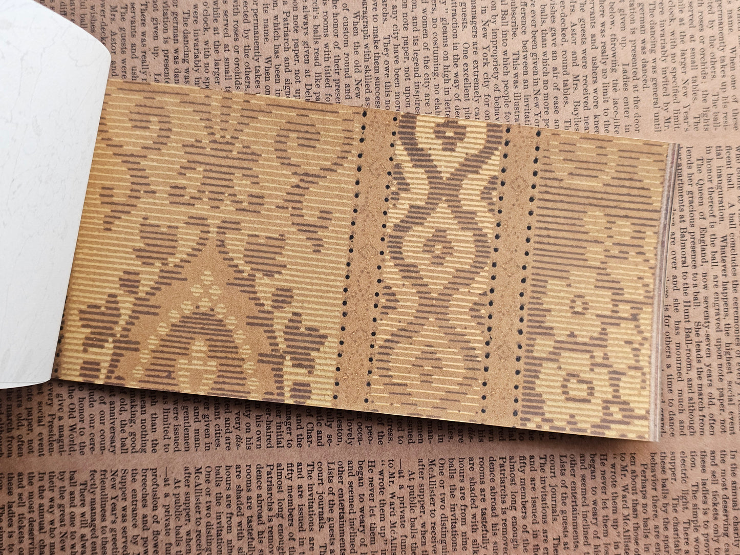 Vintage Wallpaper Scrapbook Papers Faux Stickers | 22 Sheets