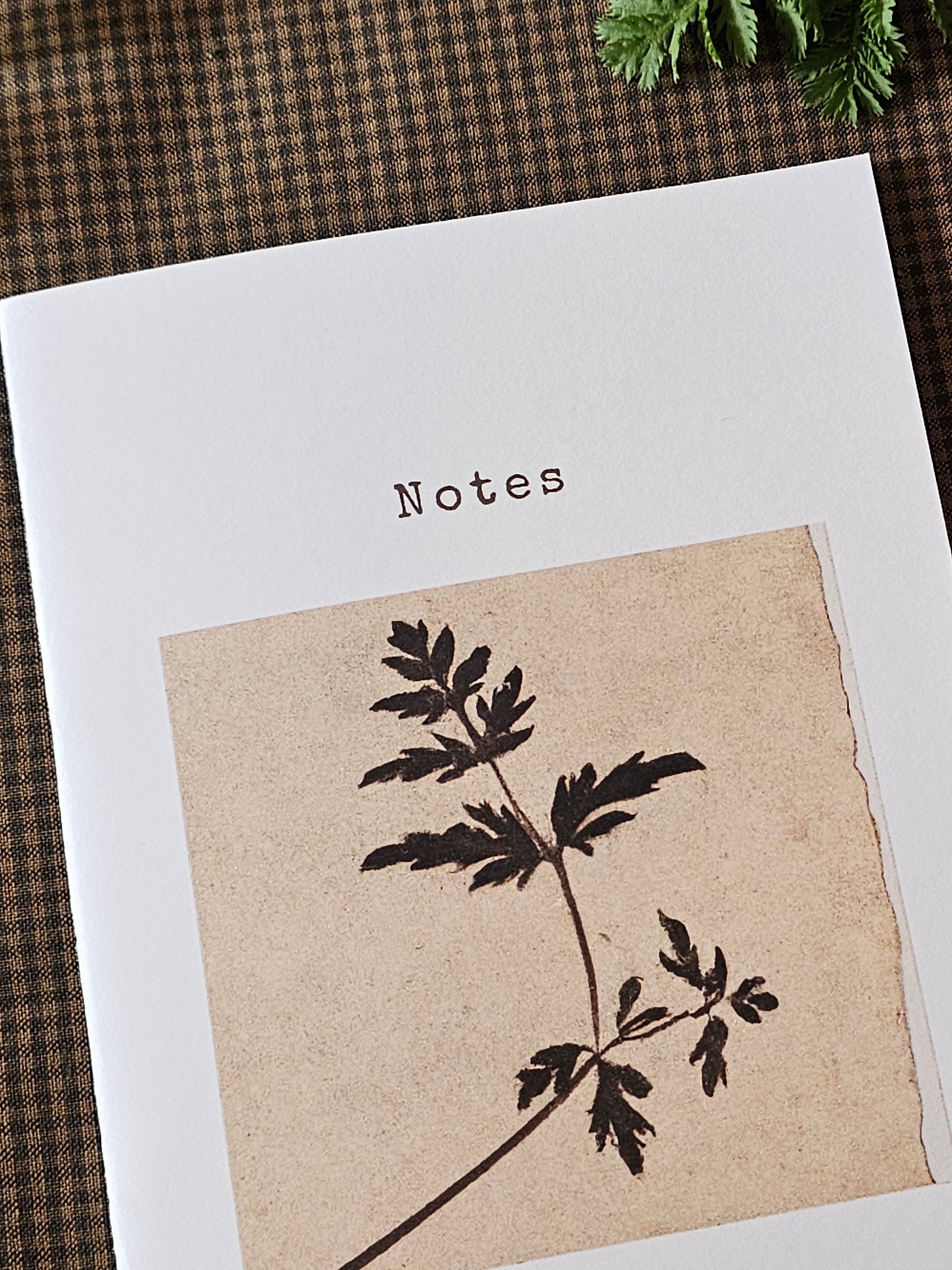 Handmade Botanical Pocket Notebook | Fern Design #3