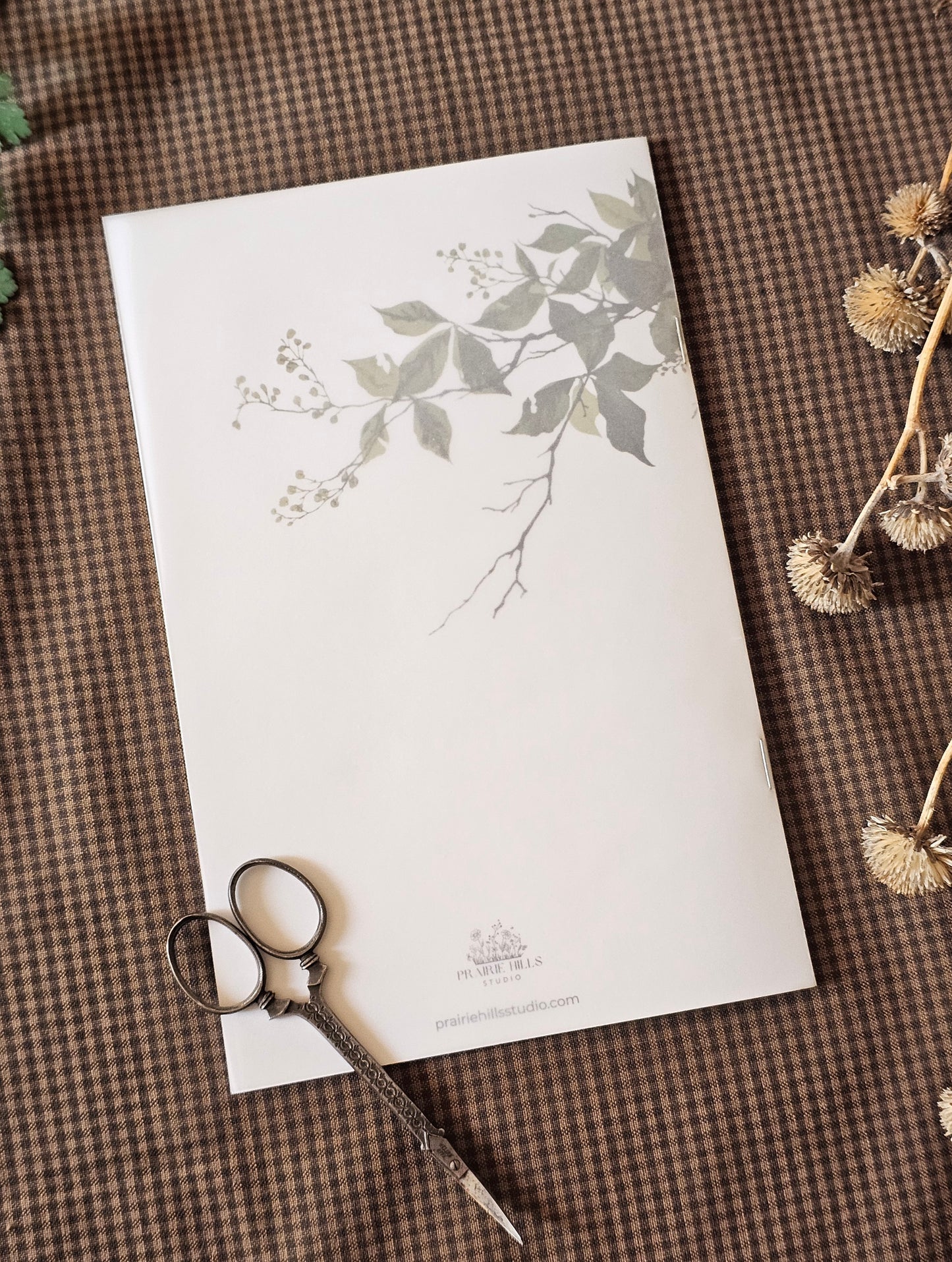 Handmade Botanical Pocket Notebook