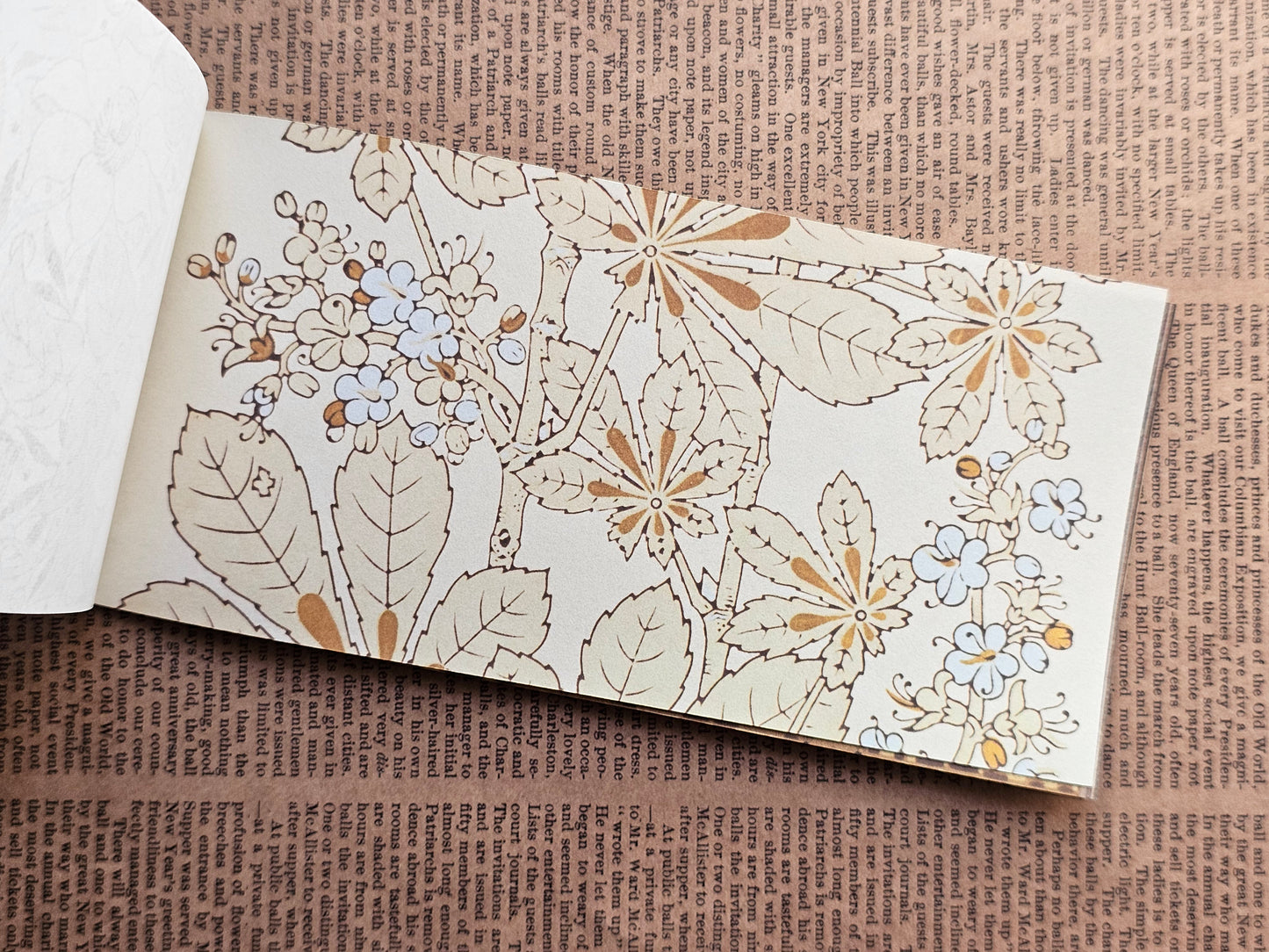 Vintage Wallpaper Scrapbook Papers Faux Stickers | 22 Sheets