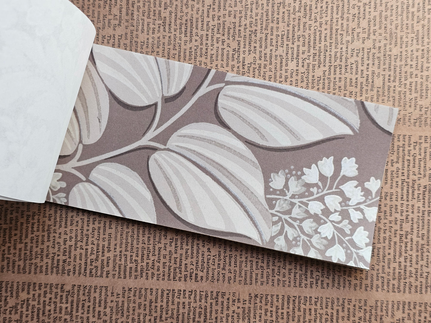 Vintage Wallpaper Scrapbook Papers Faux Stickers | 22 Sheets