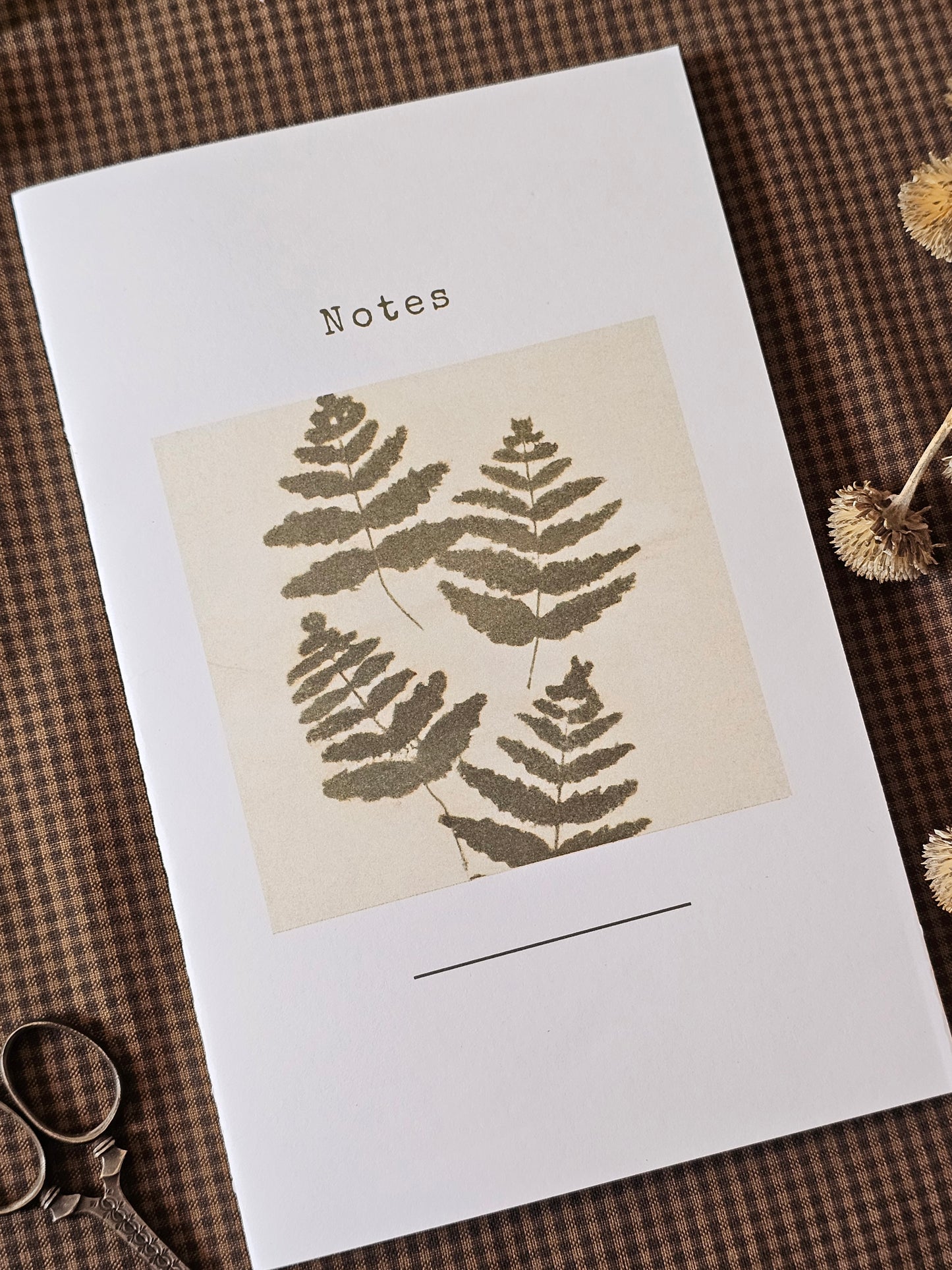 Handmade Botanical Pocket Notebook | Fern Design #4