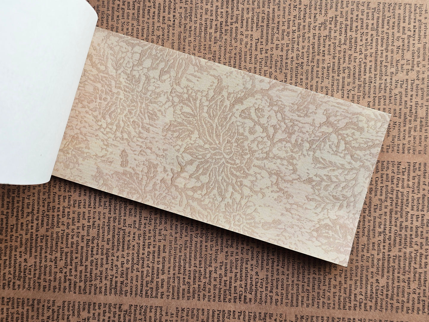 Vintage Wallpaper Scrapbook Papers Faux Stickers | 22 Sheets