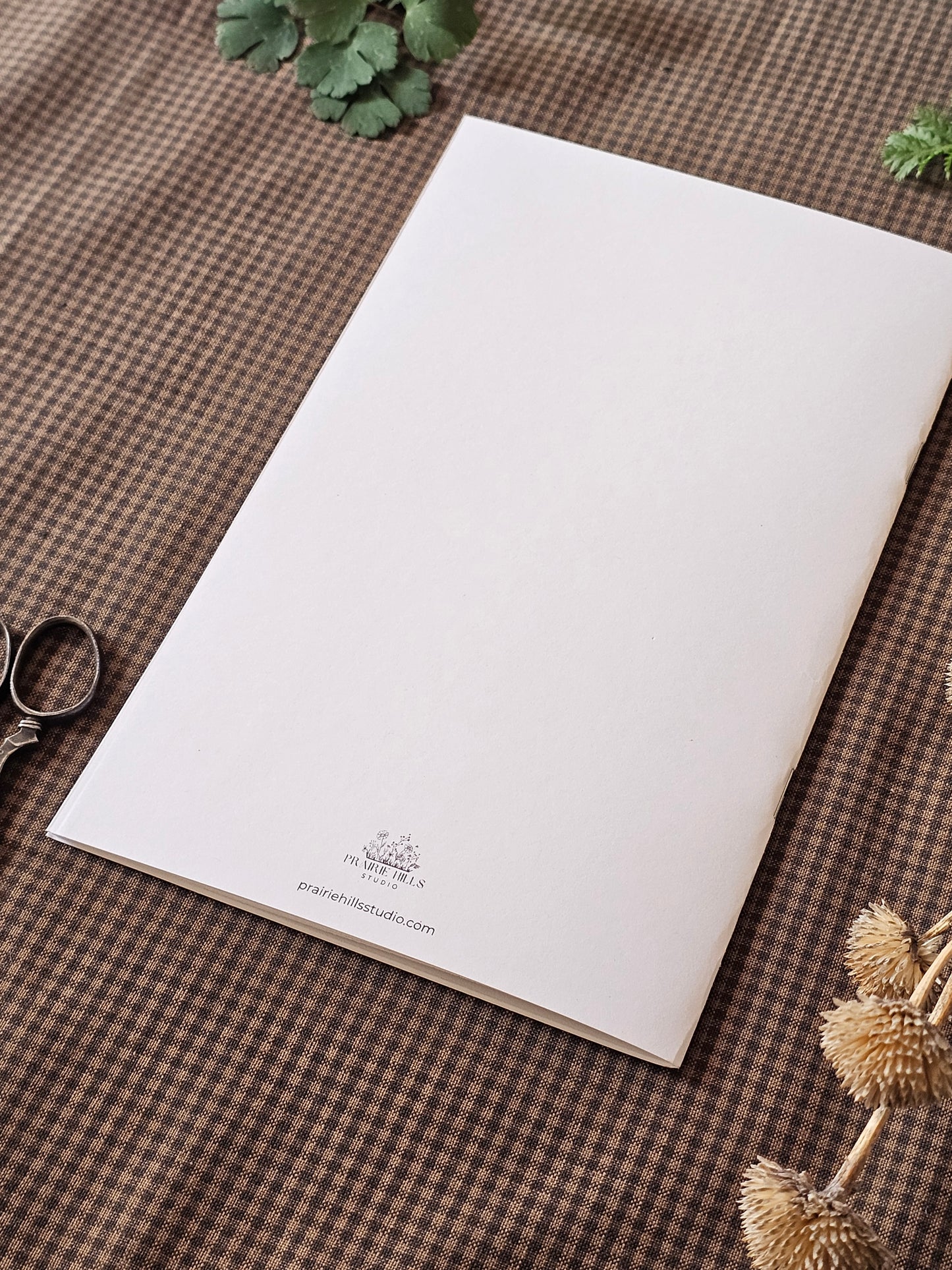Handmade Botanical Pocket Notebook | Fern Design #3