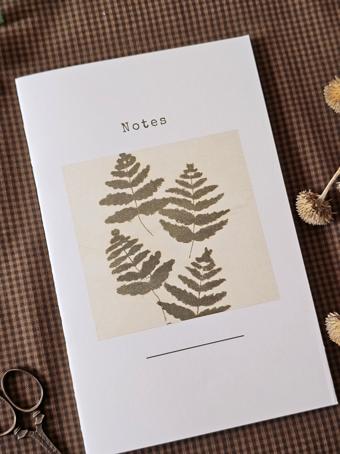 Handmade Botanical Pocket Notebook | Fern Design #4